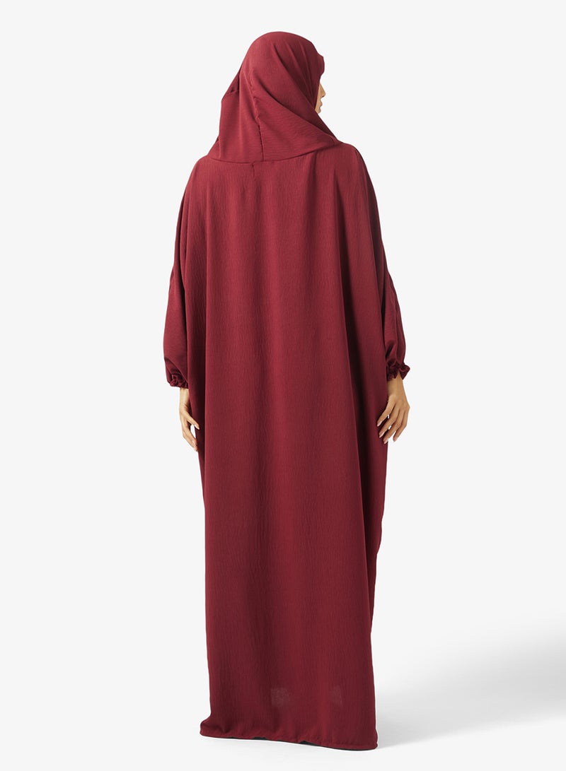 هيا كلوزيت ملابس صلاة بغطاء رأس وأكمام مستقيمة - Image 2